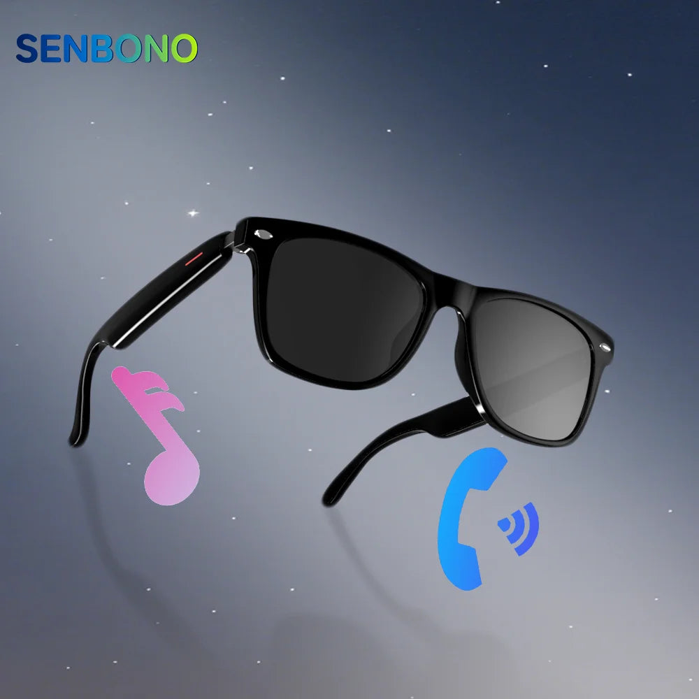 SENBONO Smart Glasses E13 Wireless BT 5.0 Sunglasses Outdoor Smart Sport Hands-Free Call Music Headphone Anti-Blue Eyeglasses-6